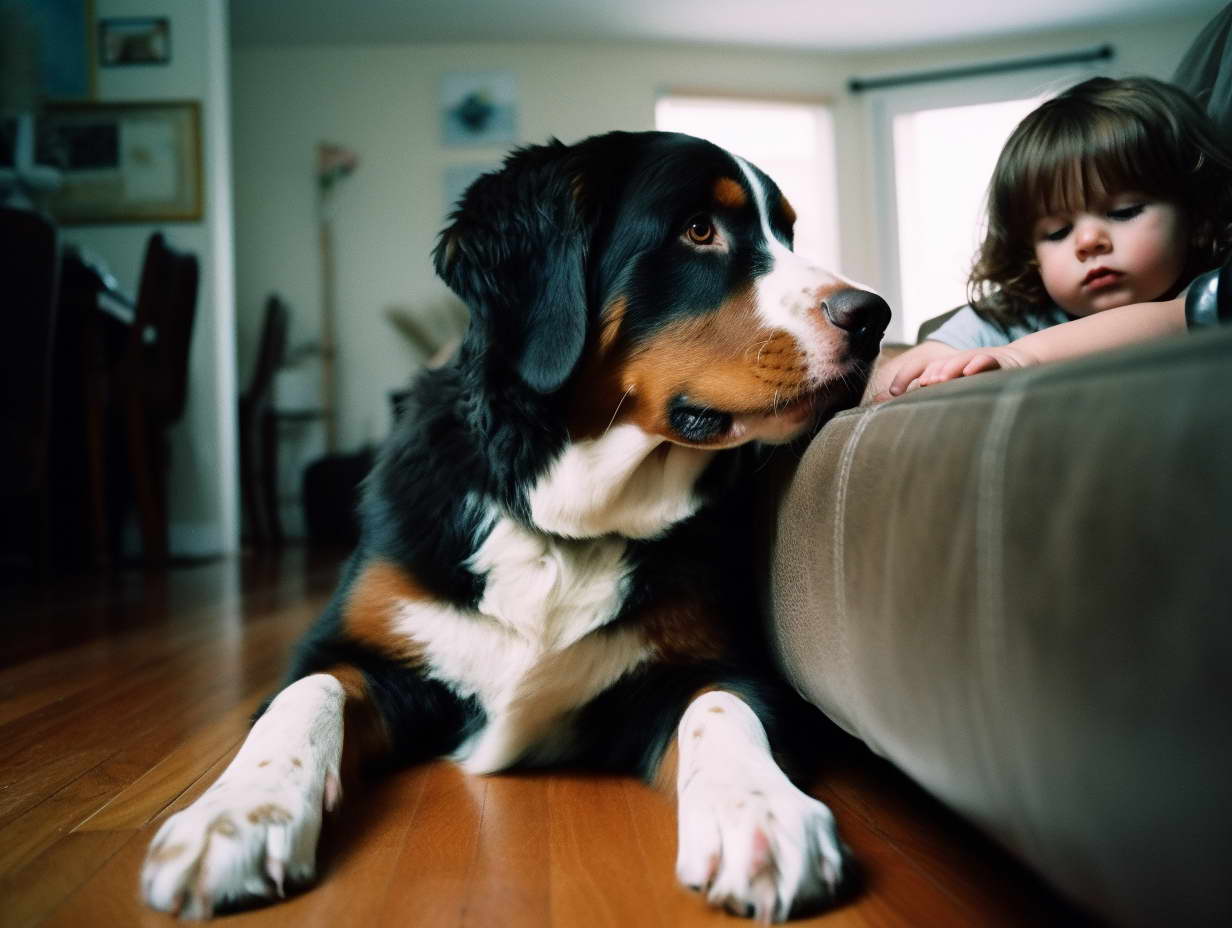 Bernese Mountain Dogs good with children | PETSIDI