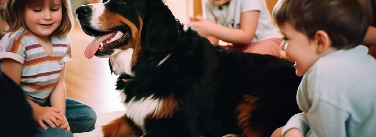 Bernese Mountain Dogs make fantastic companions for children