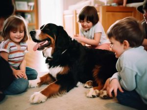 Bernese Mountain Dogs make fantastic companions for children