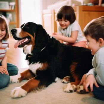 Bernese Mountain Dogs make fantastic companions for children