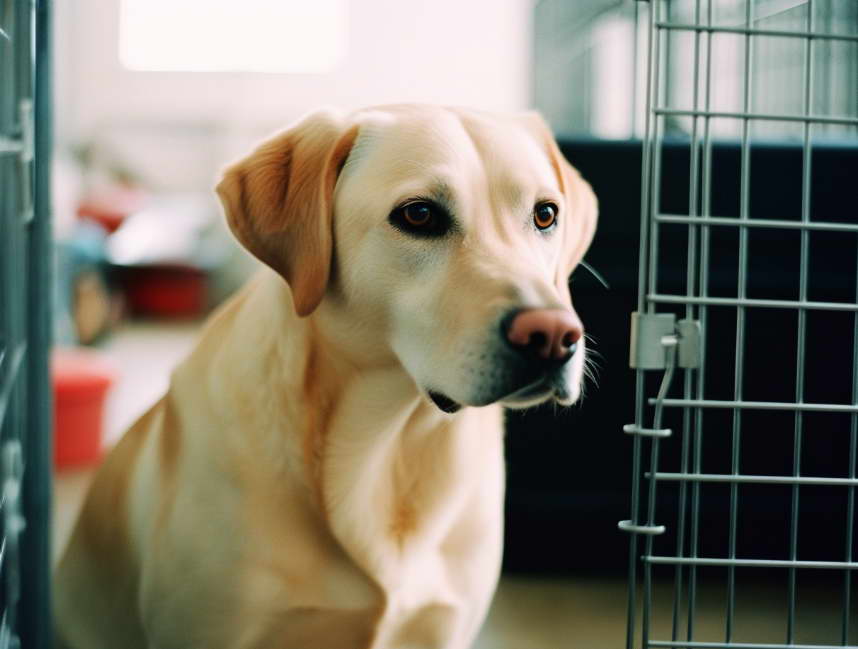 Crate Training Golden Retriever Pitbull Mix