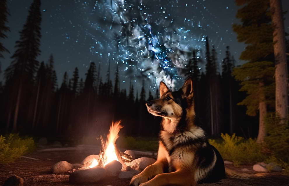 German Shepherd Border Collie Mix Camping