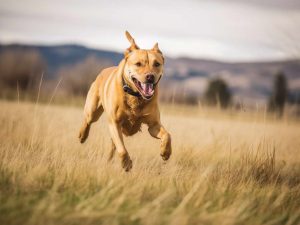 Golden Retriever Pitbull Mix Active Running