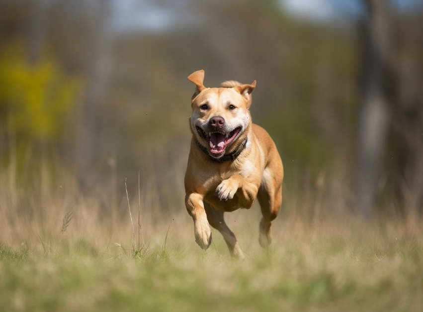 Golden Retriever Pitbull Mix Active