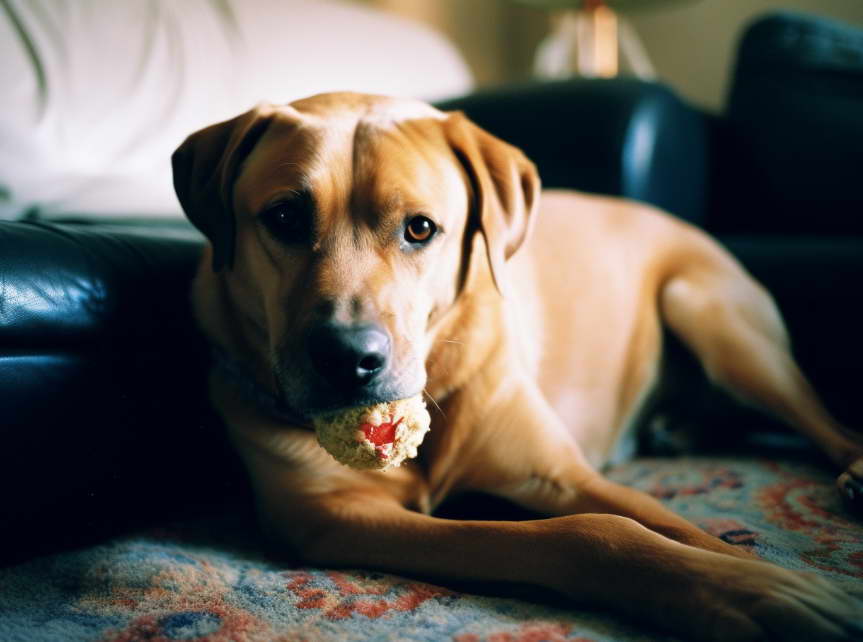Golden Retriever Pitbull Mix Entertained