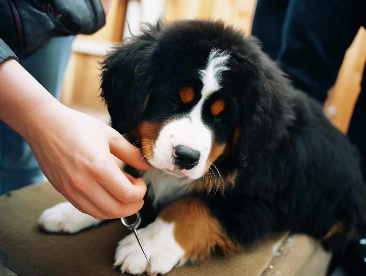 Grooming Frequency for Bernese Mountain Puppy