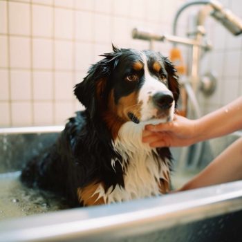 How to Bathe Your Bernese Mountain Dog Puppy