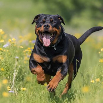 The Biggest Rottweiler Happy and Healthy
