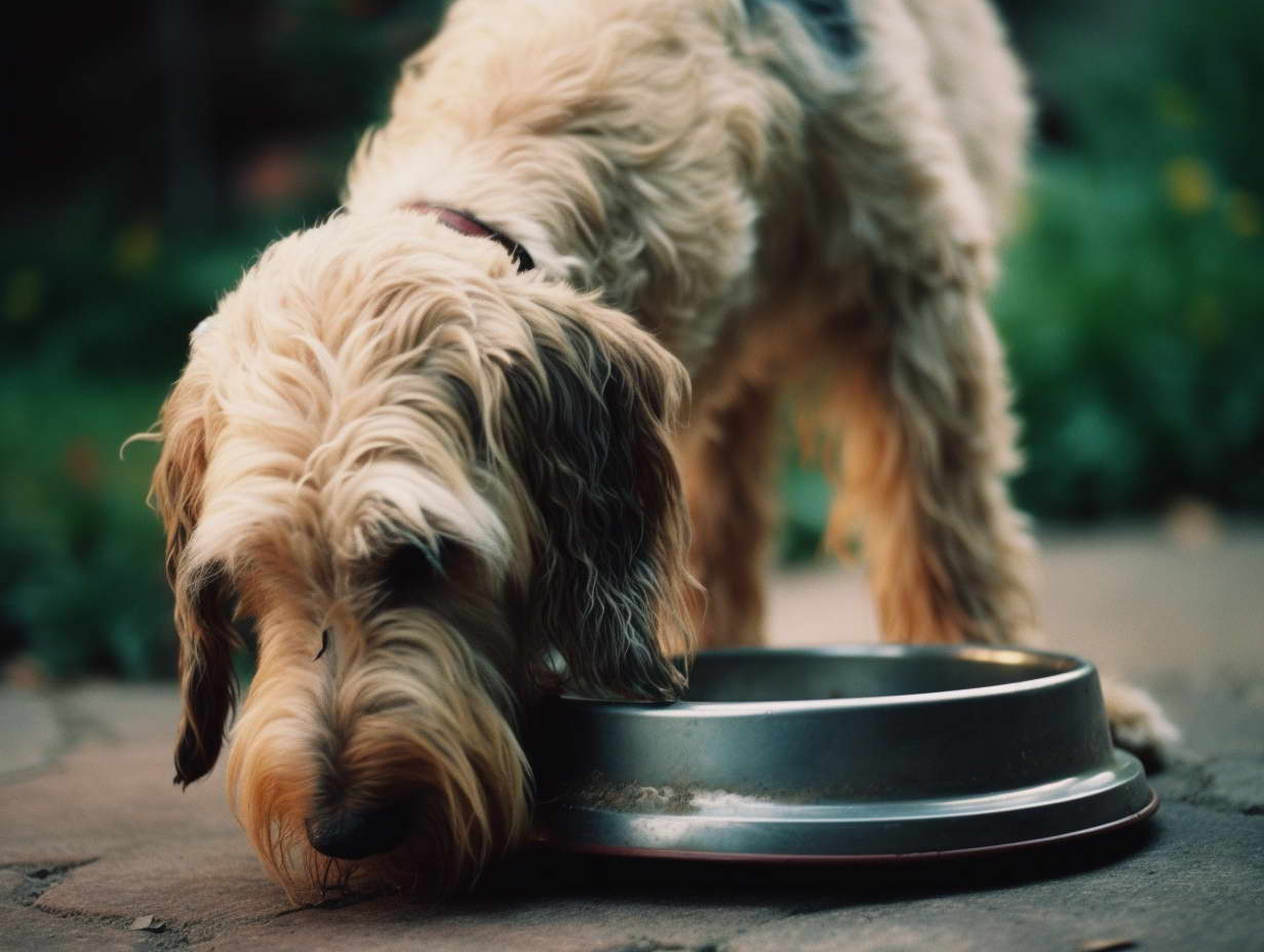Otter Hound Puppies Food Bowl