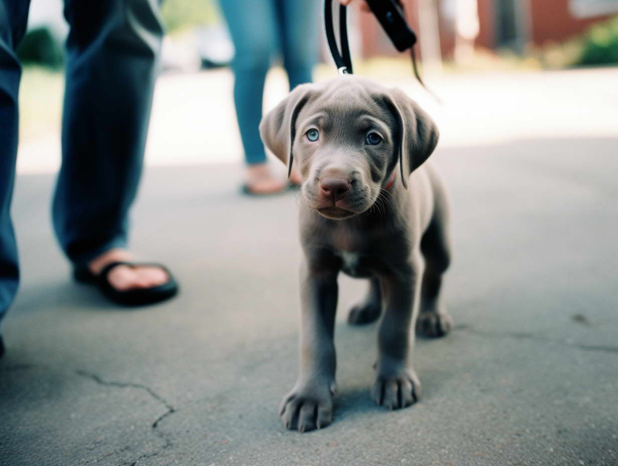 Silver Lab Puppy Training in PA