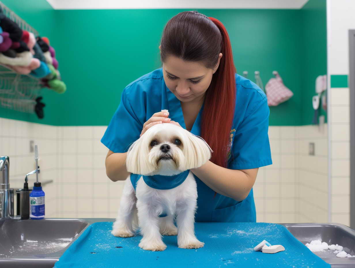 Precious Moments Dog Grooming
