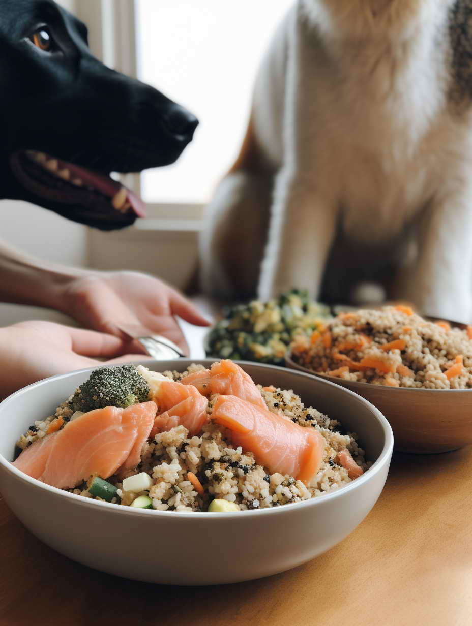 Fresh Dog Food Recipes For Small Dogs Salmon and Brown Rice
