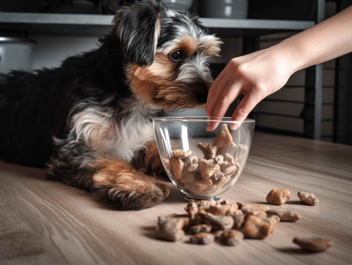 Mix Water With Dry Dog Food