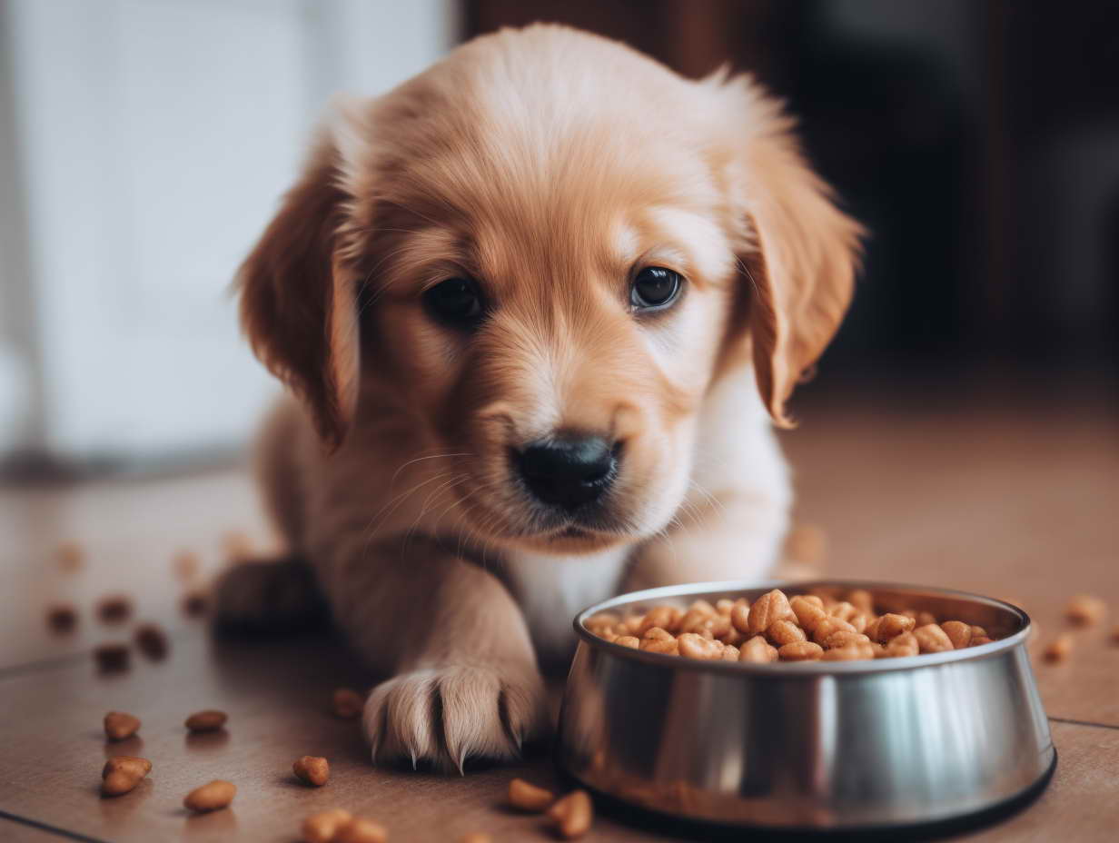 When Can Puppy Start Eating Dog Food