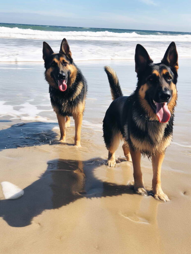 Colored German Shepherd