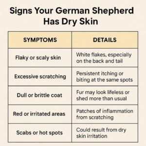 Signs A German Shepherd Has A Dry Skin