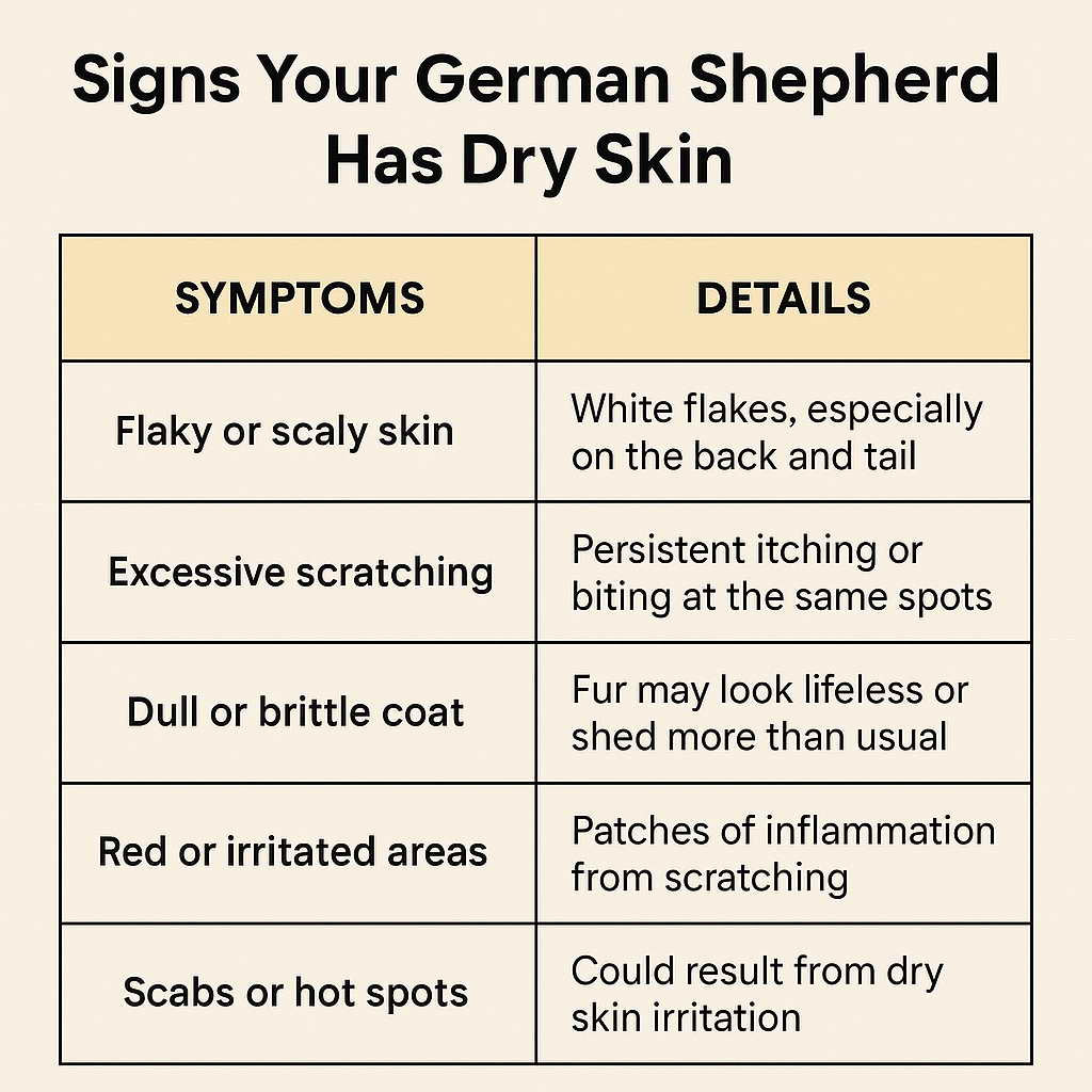 Signs A German Shepherd Has A Dry Skin