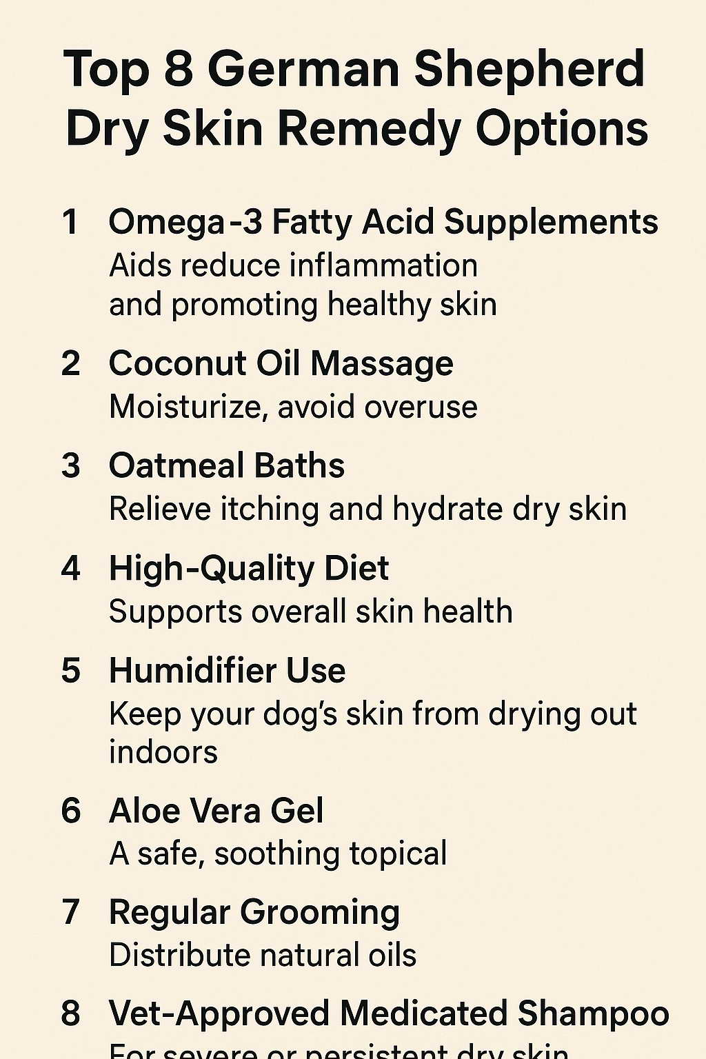 Top 8 German Shepherd Dry Skin Remedy Option