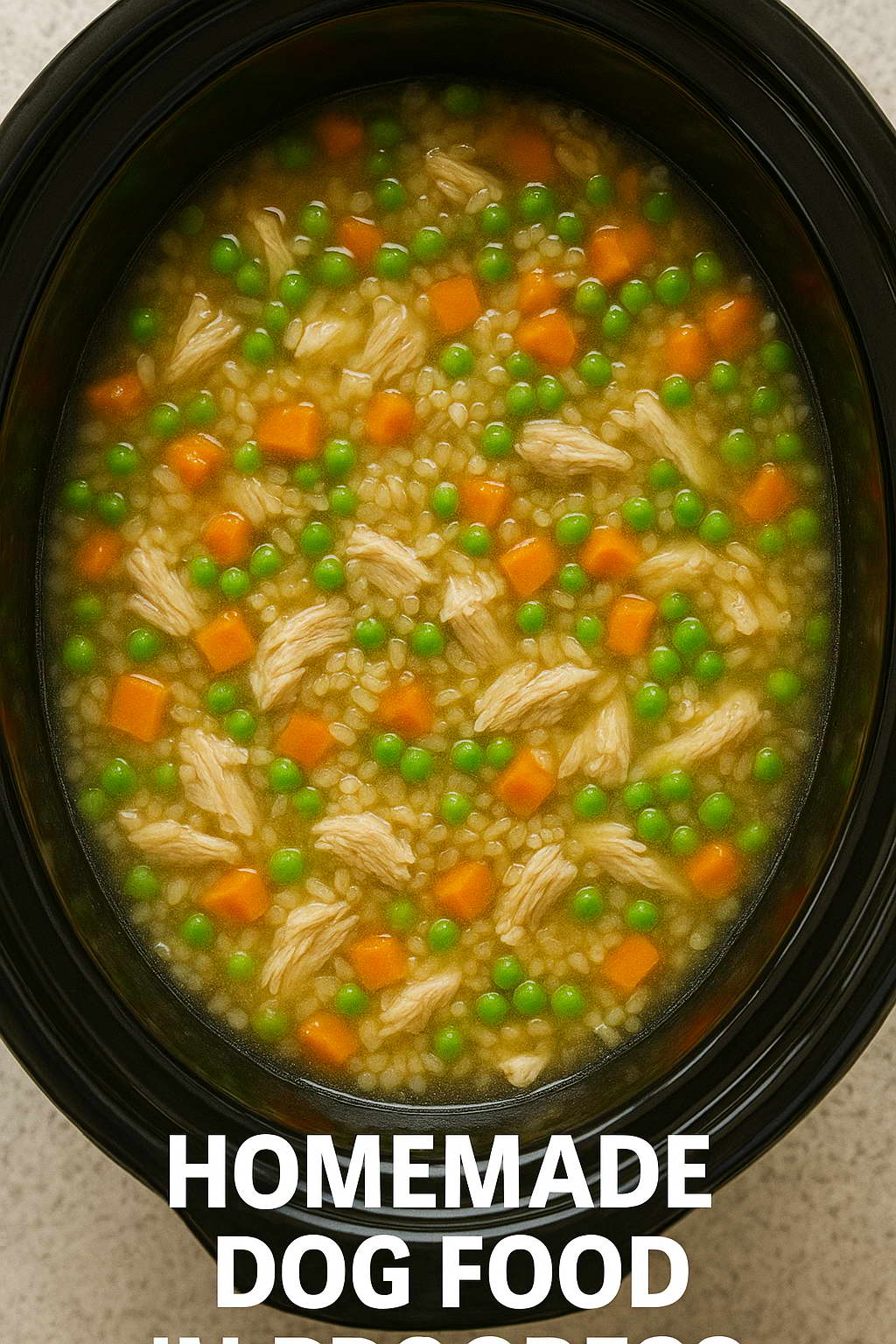 Homemade Dog Food in Progress