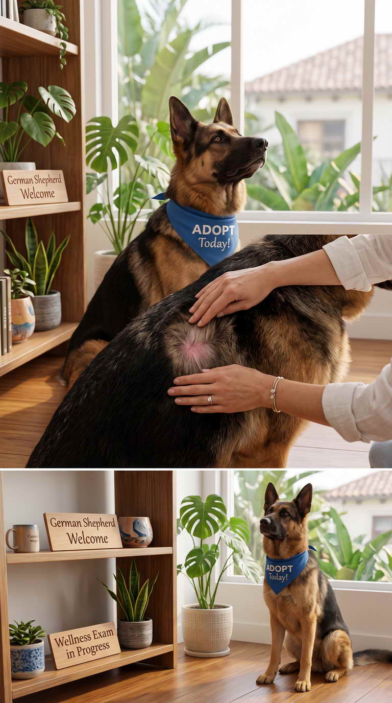 Skin Infection in German Shepherd
