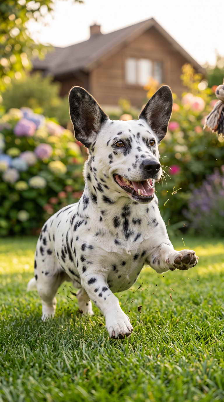 corgi dalmatian mix temperament