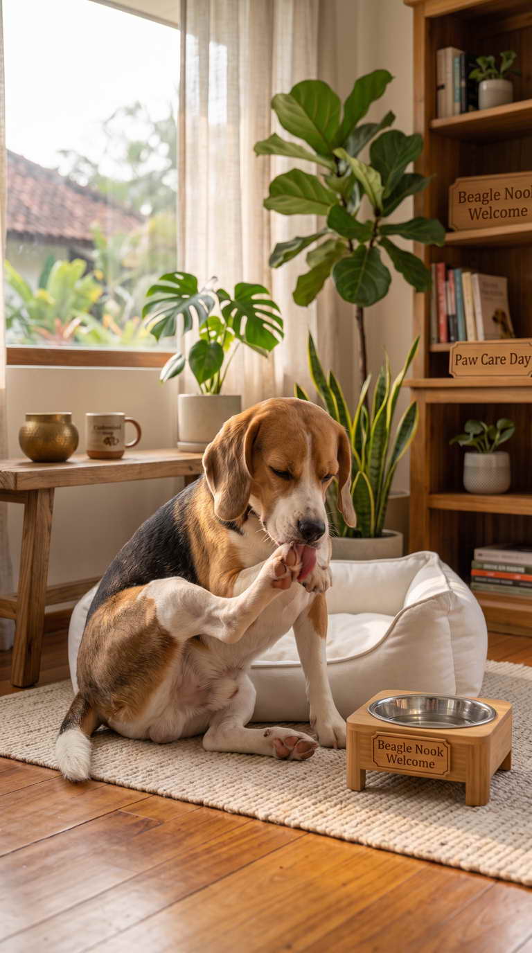 Dog Keeps Licking Paw