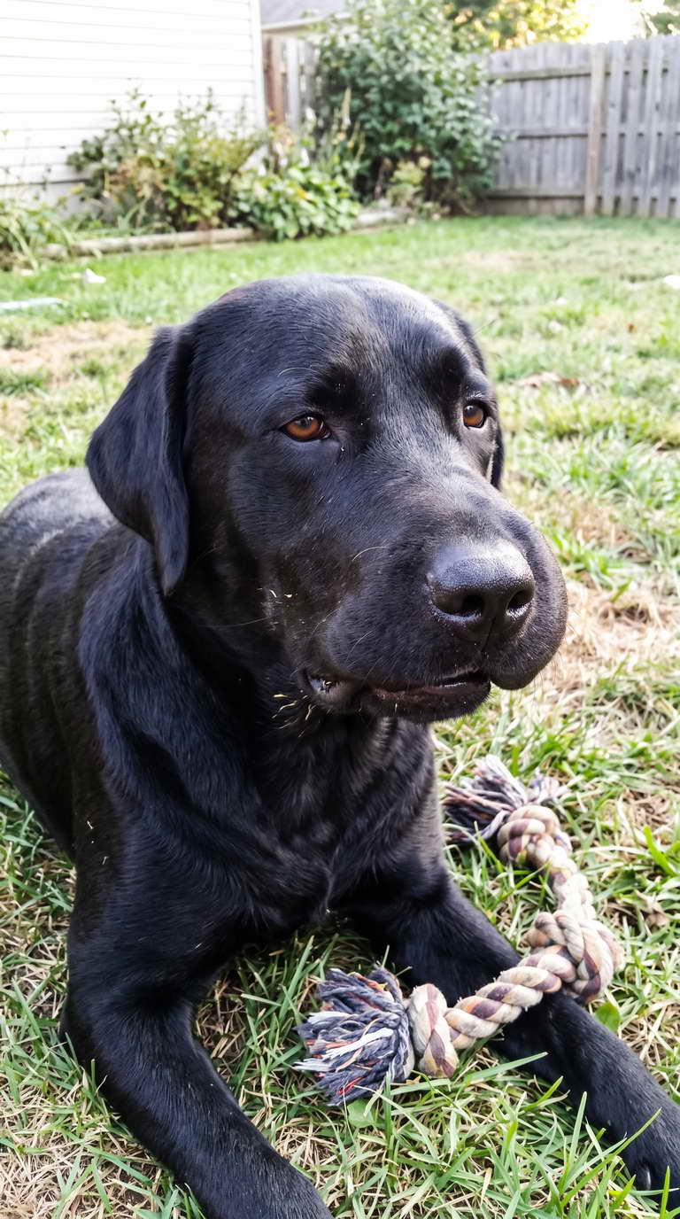This is a dog stung by bee